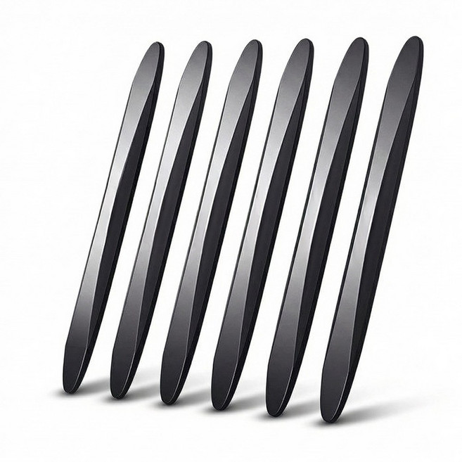 니즈팩 티안나는 자동차 문콕방지 실리콘 도어가드, 6개, 블랙