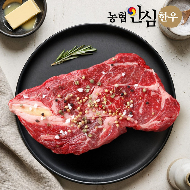 [농협안심한우] 1등급 한우 등심 500g x 2, 2개