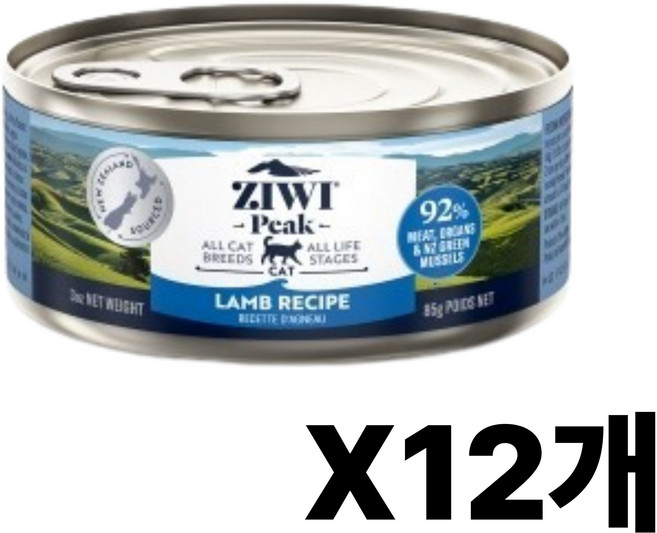 지위픽 캣 캔 식품 양고기 85g x 12개, 양