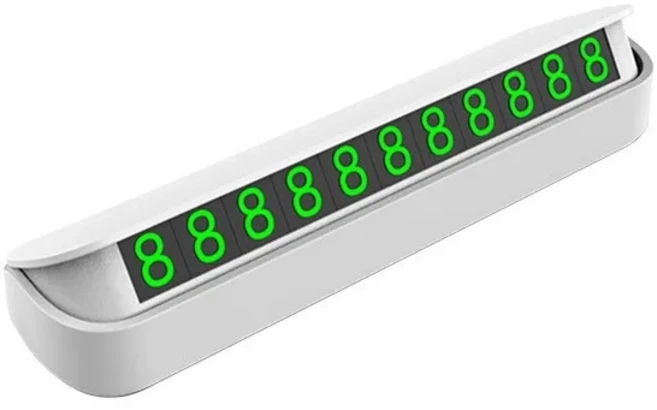 Car Parking Phone Number plate Temporary License Plate for LADA Granta Largus Vesta Samara Kalina Pr, WHITE