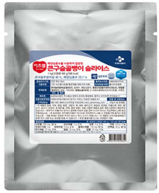 CJ 이츠웰 큰구슬 골뱅이슬라이스 1kg 2개/, 2개