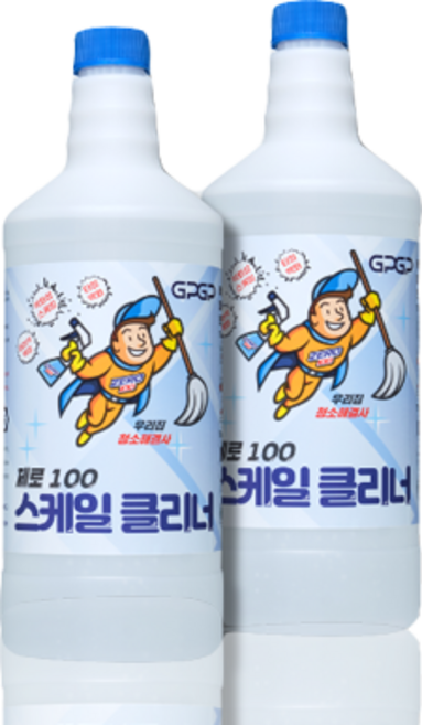 제로100스케일클리너 1리터 시멘트 백화 녹제거제, 1개, 1L