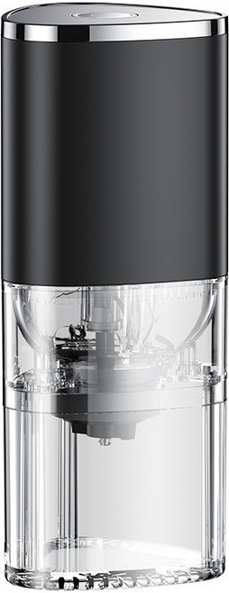 磁吸式電動咖啡研磨機 USB充電式 1200mAh 大容量電池 攜帶方便 手沖咖啡必備, 經典黑, 1個, 300L