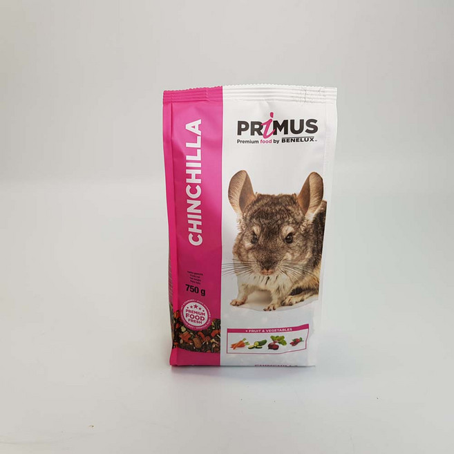 프리머스 친칠라사료 친칠라 먹이 밥 간식 설치류 소동물사료, 750g, 1개