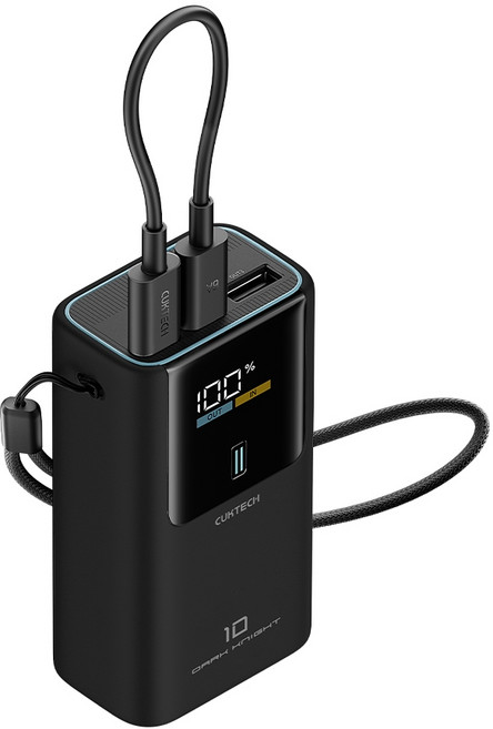 CUKTECH 酷態科 PB1055 10號MINI 行動電源 10000mAh, 鈦黑-180天保固, 鈦黑