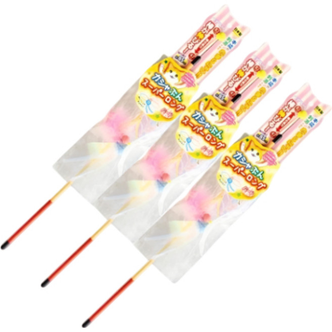 펫츠루트 카샤카샤 붕붕 슈퍼롱 고양이 장난감, 새, 3개