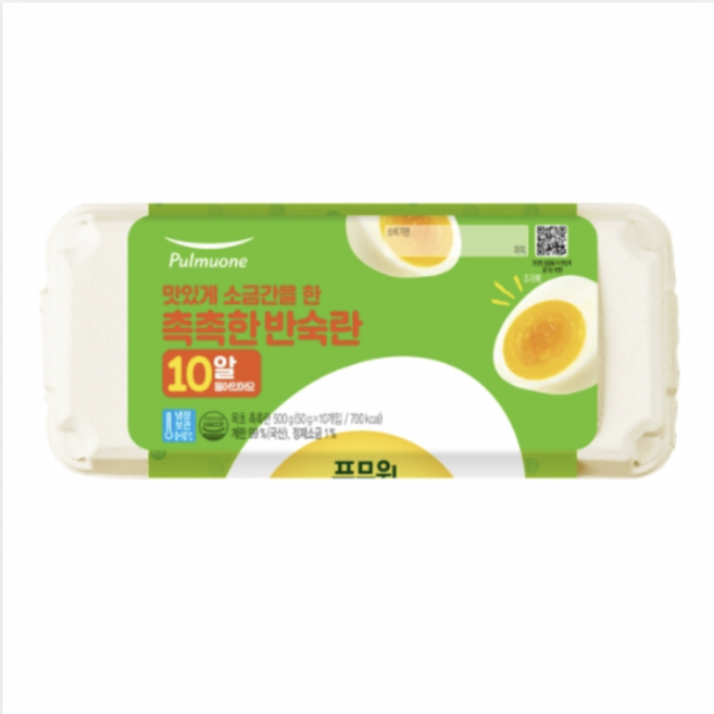 풀무원 맛있게 소금간을 한 촉촉한 반숙란 목초 촉촉란 500g, 1개, 10구