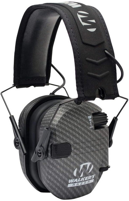 Walker's Game Ear 워커스 레이저 슬림 전자 청력 보호 귀마개 소리 증폭 억제 “지키지 않으면 잃습니다.” 블랙 276322, Carbon, 1개