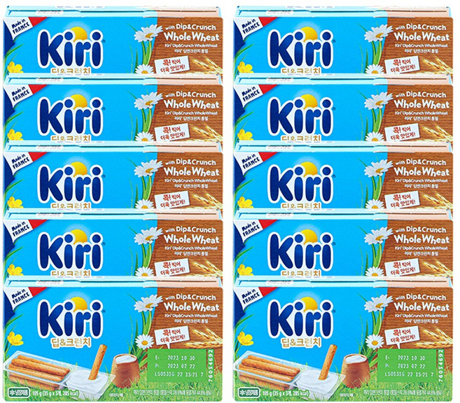 끼리 크림치즈 딥앤크런치 통밀(3입) 10개 총30입, 105g