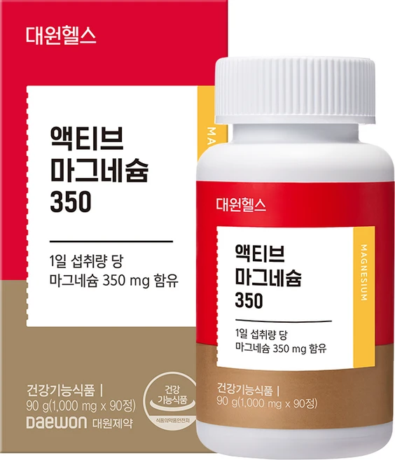 대원헬스 액티브 마그네슘 350, 90회분, 1개 - 쿠팡