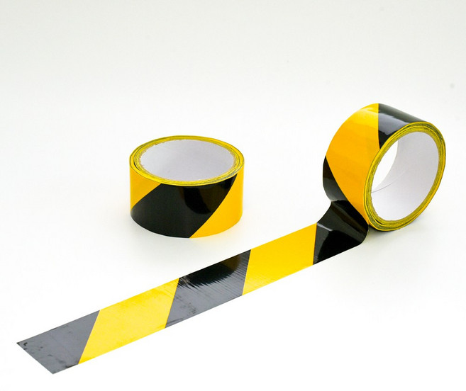 솜앤티글로벌 위험 안전표시 계단 바닥 컬러 라인테이프, 블랙/옐로우, 2개