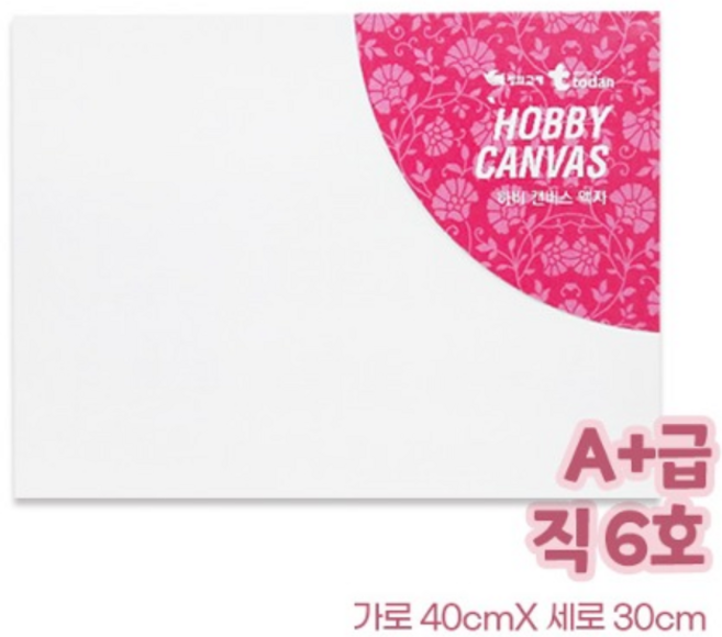 [토단] 하비 캔버스 직사각 6호 40x30, 1개