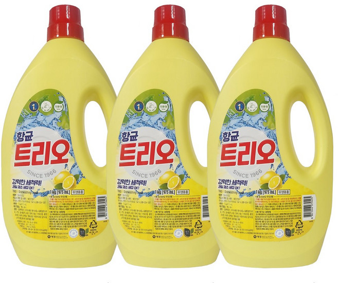 애경 항균 트리오 주방세제 본품, 3개