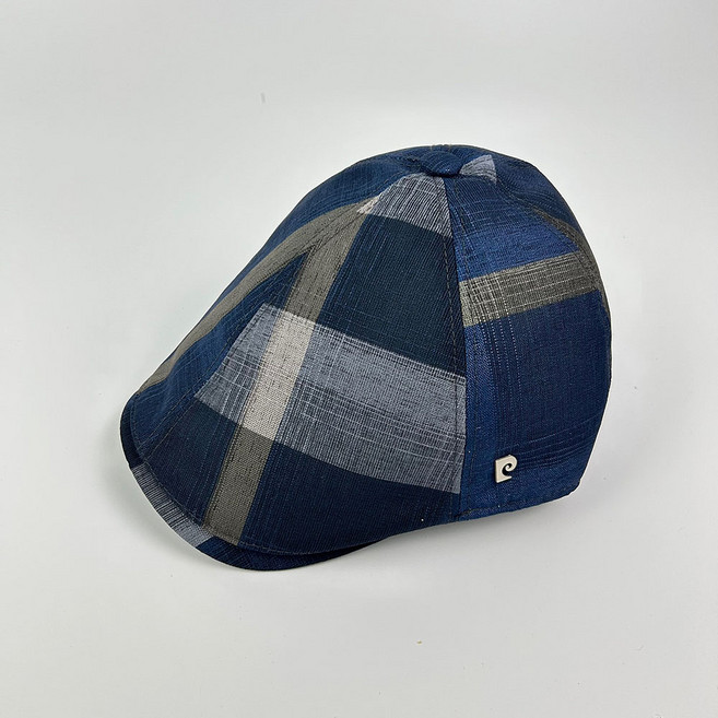 피에르가르뎅 중년 체크 망사 봄 여름 헌팅캡 어르신모자 도리구찌