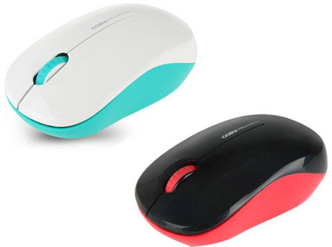 W 코시 M3110WL 미니 무선 소형 마우스, 흰색