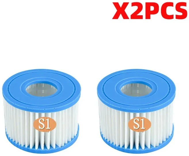모든 Intex PureSpa 수영장 펌프용 S1 스파 필터 28429E 28403E 28407E 28443E 28453E 28421E 28423E 28413, [01] 2PCS