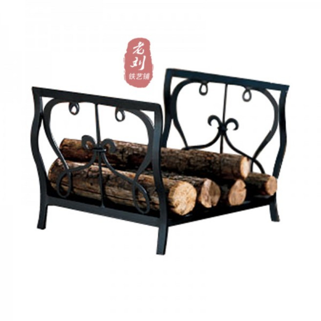 캠핑용 장작거치대 벽난로 장작보관 118681 불멍 캠프파이어, 검정