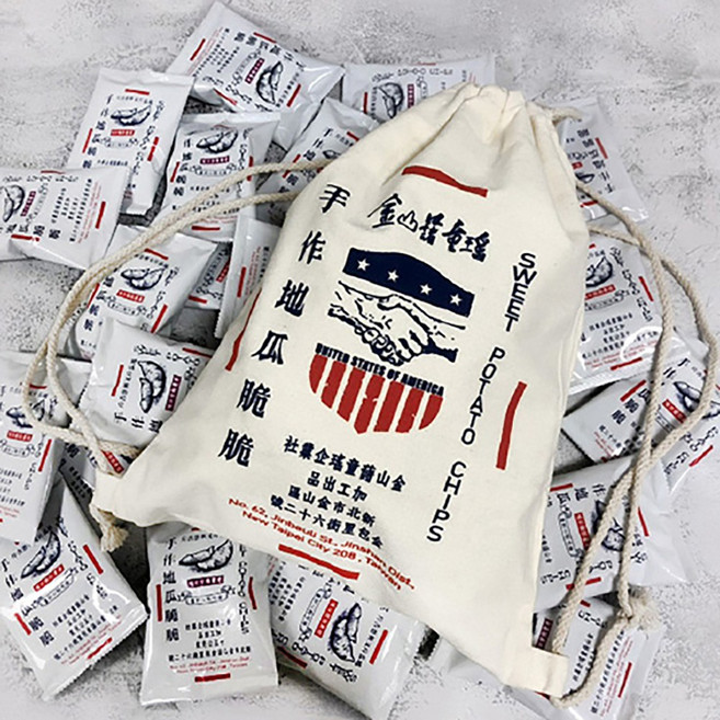 金山藷童瑤 手作地瓜片系列 酥脆地瓜脆片 懷舊復古包裝 台灣在地優質地瓜, 1袋, 288g