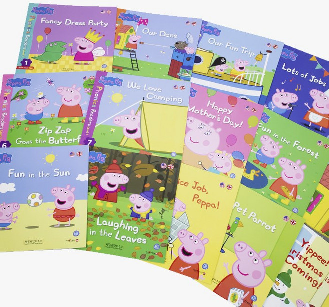 영어원서[옥토북스]페파피그 어린이 파닉스 리더스 워크북 23종 세이펜호환