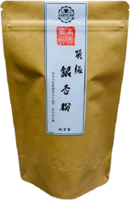 SHING HE 頂級銀杏粉 無磺白果仁 多種維生素 豐富營養 粉末細緻 口感滑順 純素無加糖, 600g, 1個