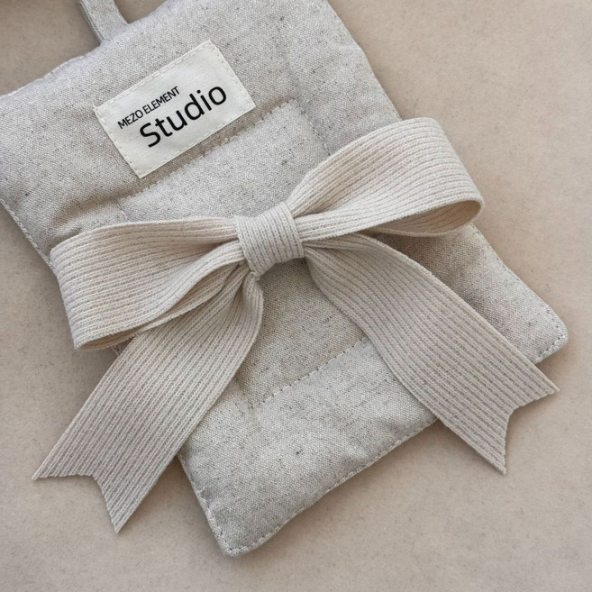 針織蝴蝶結髮夾