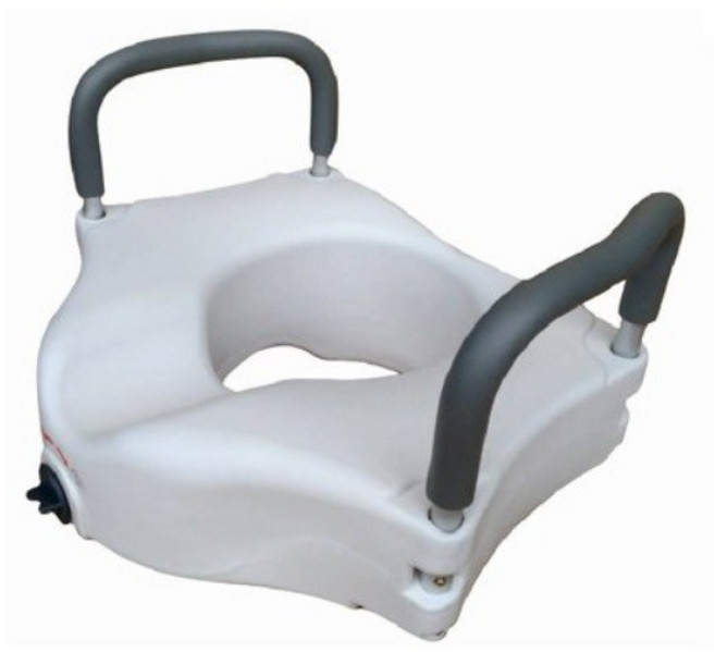 杏華 馬桶加高器，附扶手高度可調輔助坐便器
