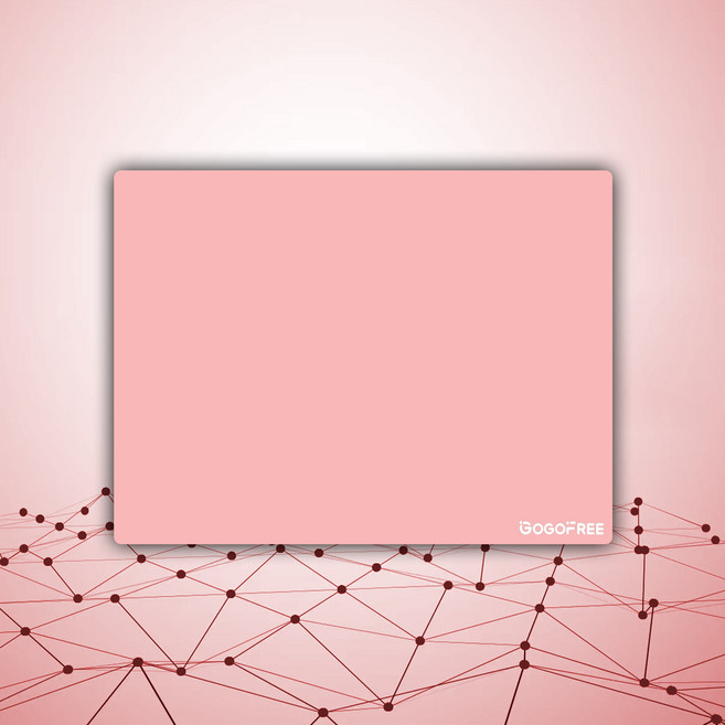 GOGOFREE 강화유리 마우스패드 컨트롤 게이밍 마우스 패드 NEW, 1개, 핑크 L 30*40