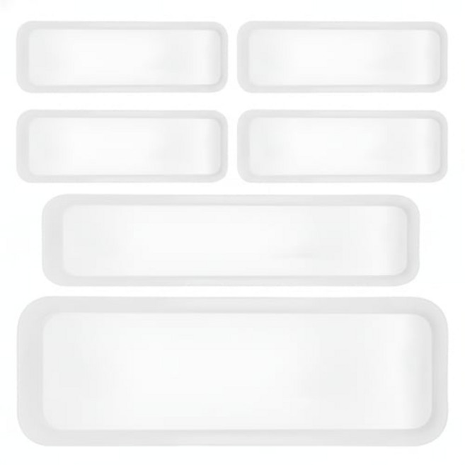 구디푸디 공간맞춤 칸막이 서랍정리함, ALL COLORDEEP WHITE(화이트), 6개