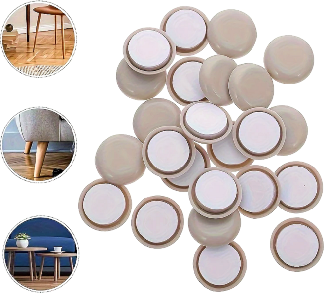 소음 미끄럼 방지 가구 보호용 원형 EVA 패드 20p 세트, 1세트