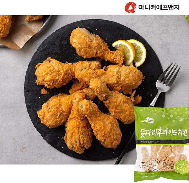 마니커-닭다리 후라이드 1kg, 3개