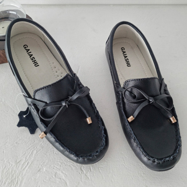 가이아슈 여성용 푹신한 가죽 경량 드라이빙 로퍼 1cm