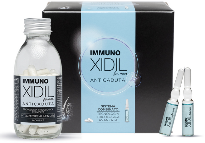 남성 탈모 복합케어 세트 60캡슐 + 15앰플 이뮤노지딜 (IMMUNO XIDIL®)