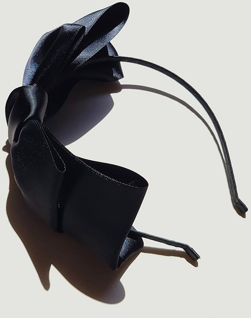 [블링살롱made/국내제작] 귀가 편한 핸드메이드 클래식 라벨 엘레강스 볼륨 매듭 리본 백설공주 머리띠 1컬러 웨딩 드레스 여성 프랑스 헤어밴드