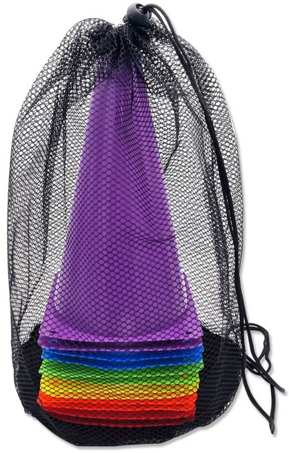 칼라콘 23cm 12개입 세트 축구 꼬깔콘 라바콘 스포츠 트레이닝 훈련 연습 용품 안전한 트레이닝콘, 1개