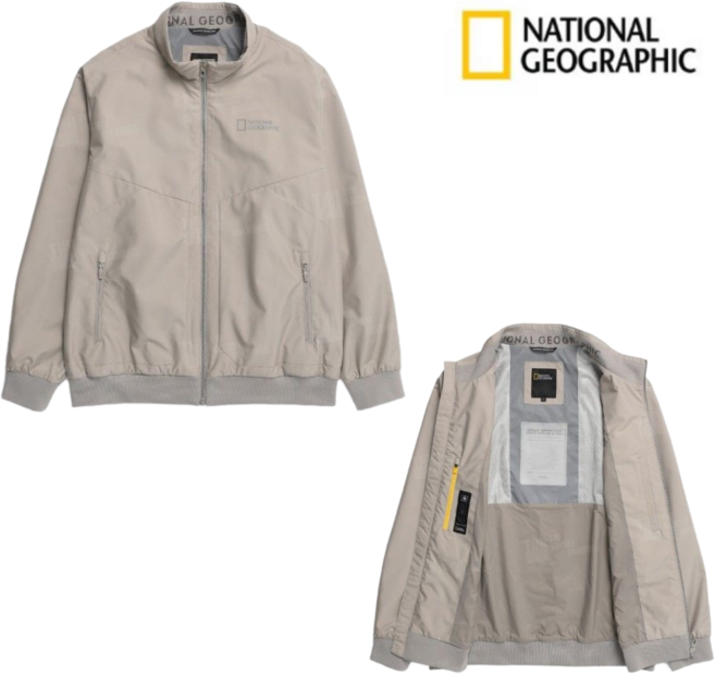 [백화점 정품] 내셔널지오그래픽 남성 블루종 점퍼 봄 간절기 점퍼 봄 방풍 일상 캠핑 데일리룩