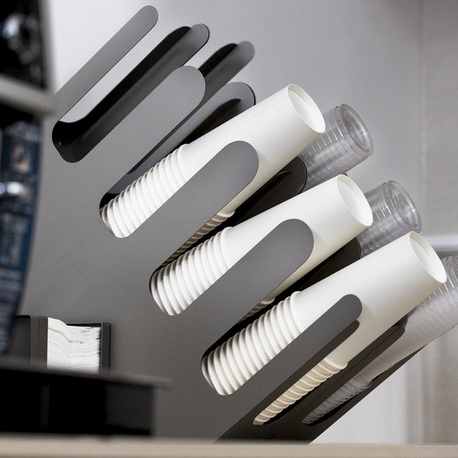 스텐 큰 종이컵 디스펜서 테이크아웃 컵 홀더 카페, 1개