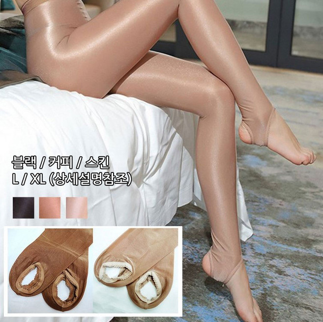 국산 에어로빅 고리 타이즈 스타킹 70D 광택 고탄력 여성