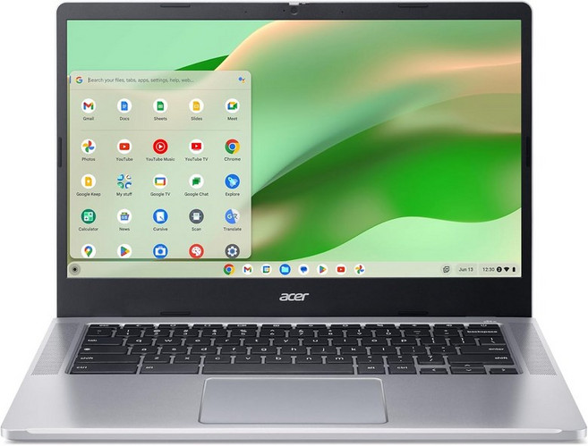 Acer 크롬북 314 CB314-4HT-32X6 노트북 인텔 코어 i3-N305 프로세서 14인치 풀 HD1920 x 1080 IPS 터치 디스플레이 8GB LPDDR5, 14" FHD Non-Touch, Silver
