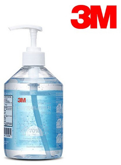 3m NEW 새니타이저 손소독제, 500ml, 12개
