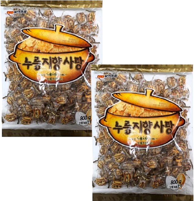 동아제과 누룽지향 사탕, 800g, 2개