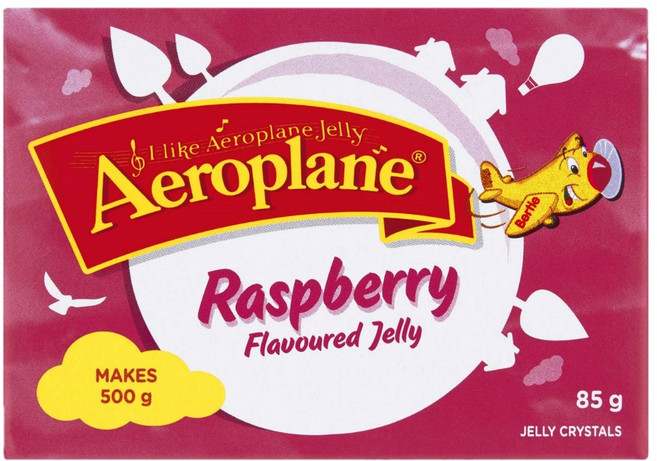 호주 에어로플레인 라즈베리맛 젤리 믹스 파우더 85g Aeroplane Raspberry Jelly, 1개
