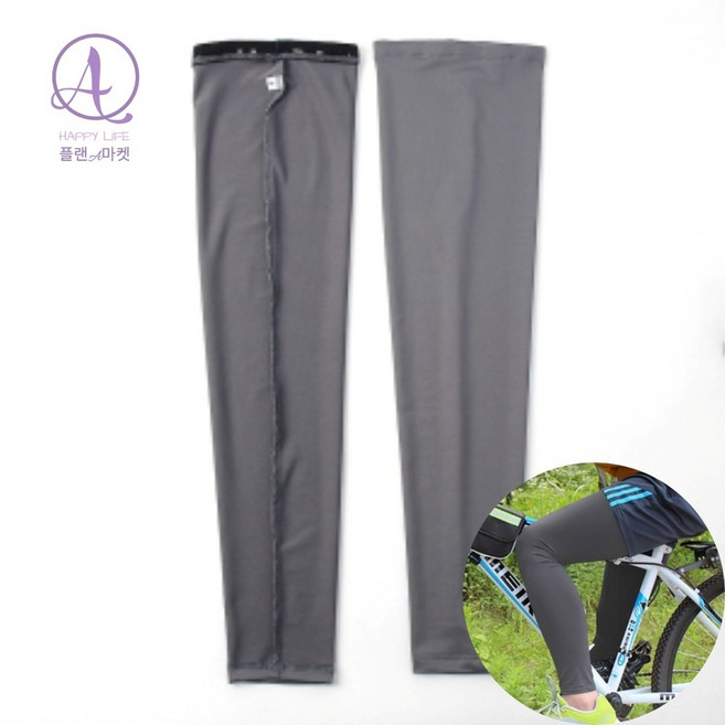 플랜A마켓 UV 자외선 차단 냉감 쿨 발토시 S 다크그레이 남자 여름 다리토시 다리쿨토시, 1세트