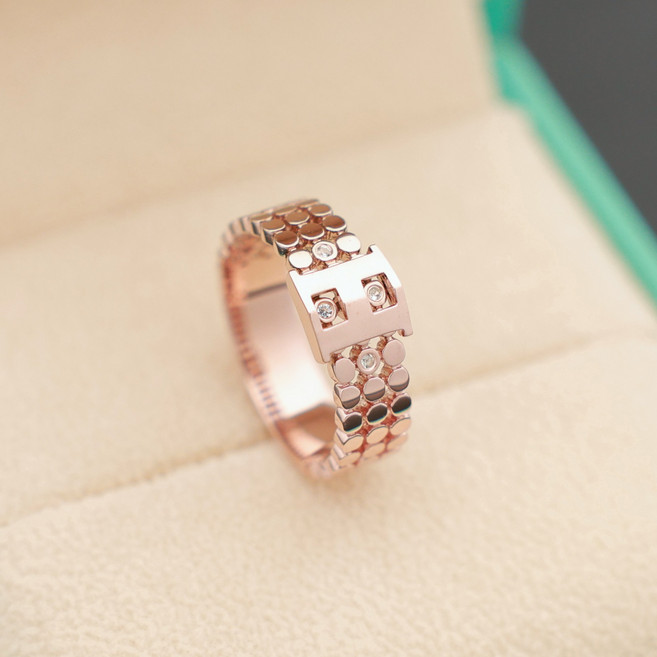 14k 18k 로즈골드 반지 패션반지 럭셔리 커플링 골드 데일리 선물 레이어드(R237)