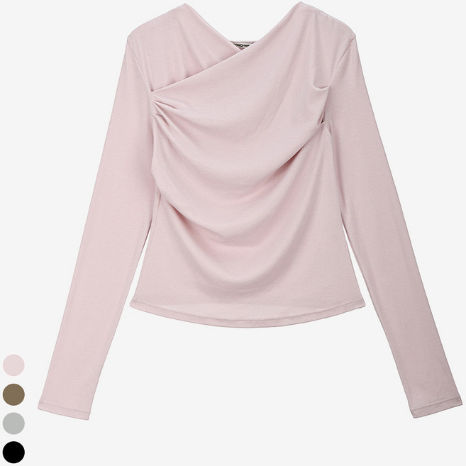 [콘치웨어] 드레이프 롱 슬리브 (4colors) 필라테스 요가