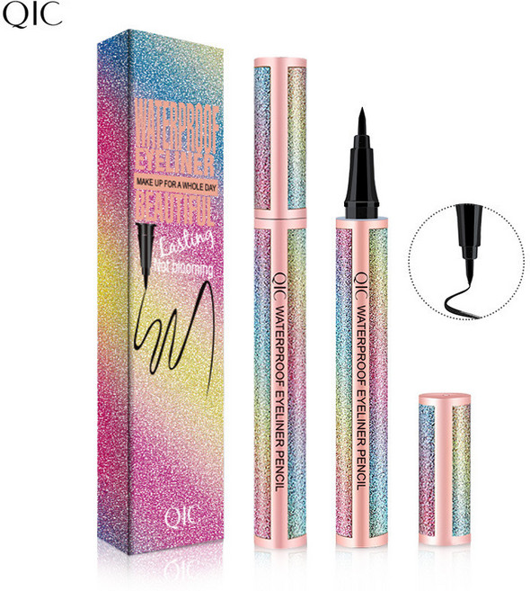 QIC 星空防水眼線膠筆 極細速乾不暈染, 1個, 銷售，購買等同默認公司免責聲明）