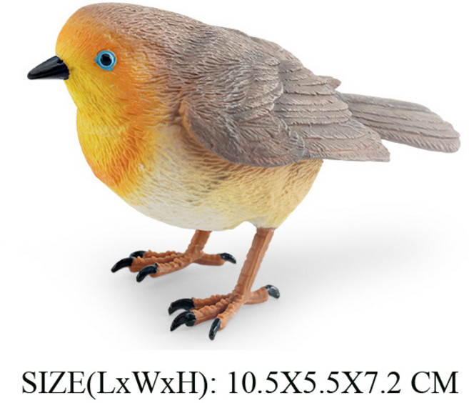 동물 피규어 공룡 미니어쳐 장난감 사실적인 자바 참새 로빈 앵무새 투칸 새의 생애 주기 모델 교육용 요정 정원 장식품