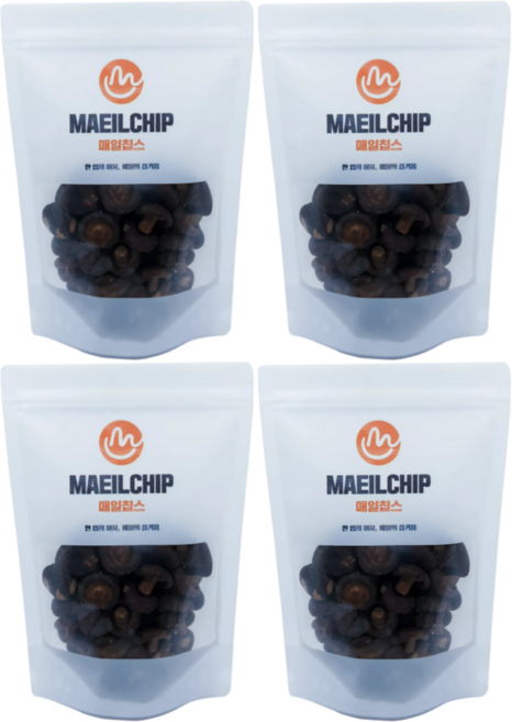 매일칩스 동결건조 표고버섯칩, 4개, 120g