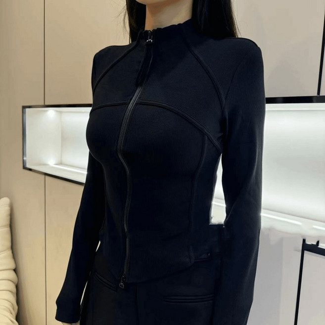 봄 가을 여성 목폴라티 빅사이즈 슬림핏 집업 긴팔티 반폴라 긴소매 상의 캐주얼 여자 얇은 긴팔 티셔츠 YJW