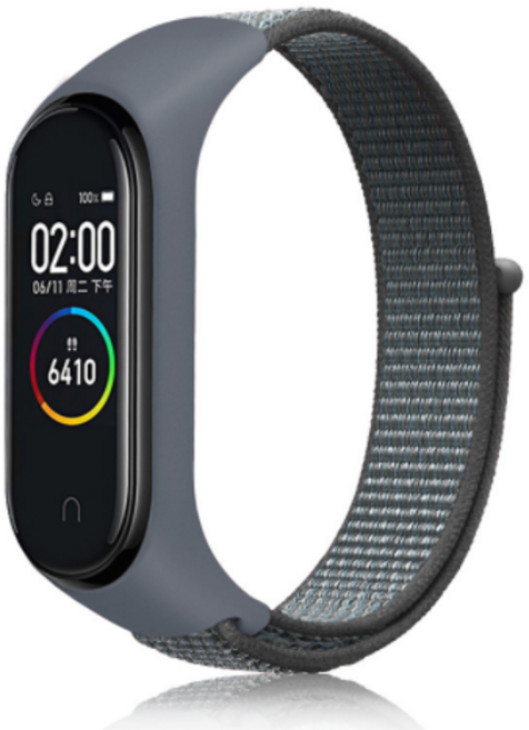 [3+1] 미밴드 5/6 스트랩, 진그레이, 나일론나토밴드