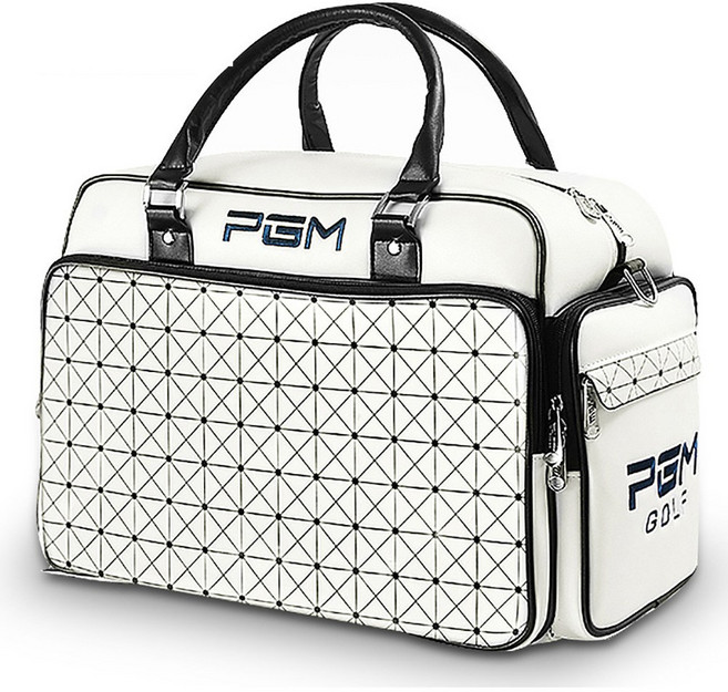 PGM 경량 방수 남성용 여성용 보스턴백 골프백 골프화 골프의류 여행가방, 화이트